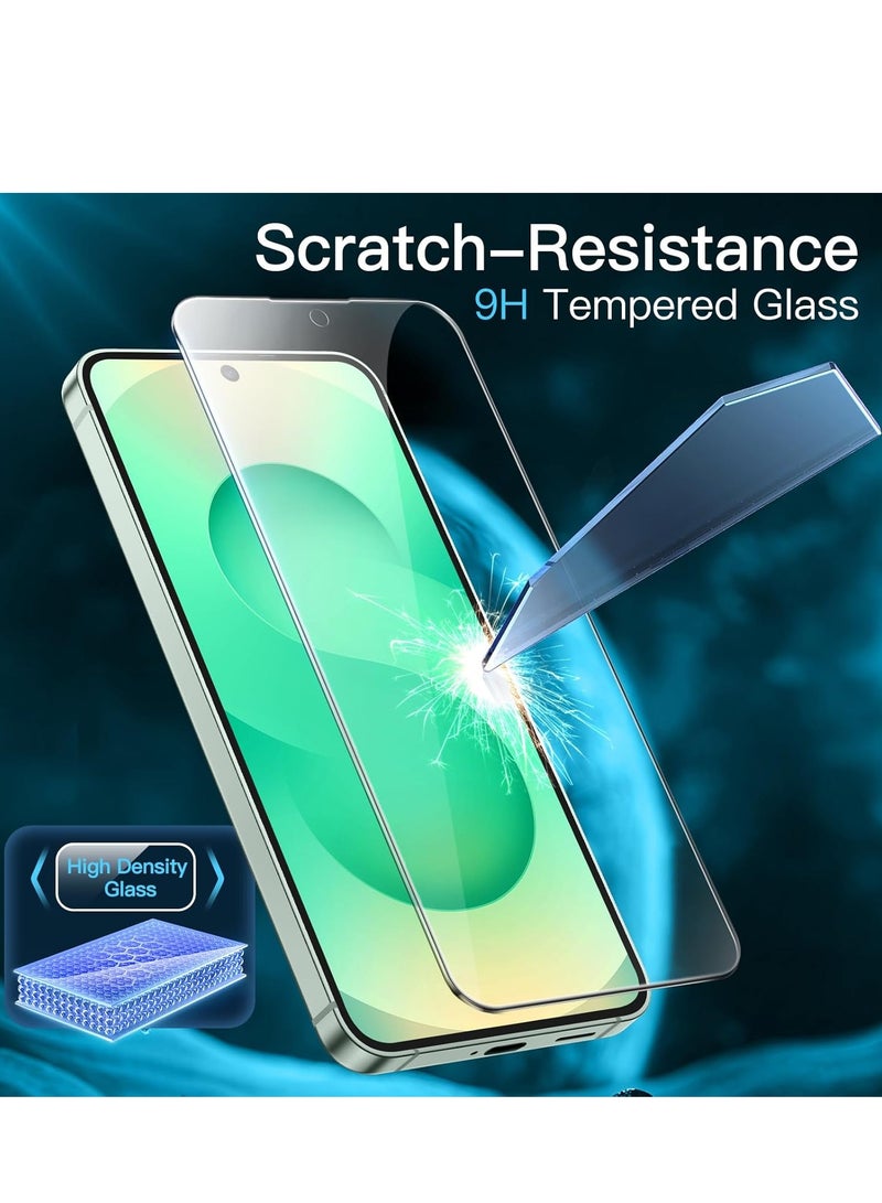 BORTONY Samsung Galaxy S25 Plus Case Cover Liquid Silicone Gel Rubber Soft Case with 2-Pack Tempered Glass 9H Hardness HD Crystal Clear Glass for Samsung Galaxy S25 Plus 6.2-inch - Image 5