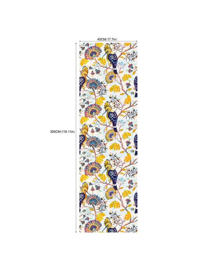 Bluejw Wallpaper Flowers And Birds Green Plant Self-adhesive Wallpaper Living Room Background Transformation Roll Wallpaper RW236-250 - Image 1