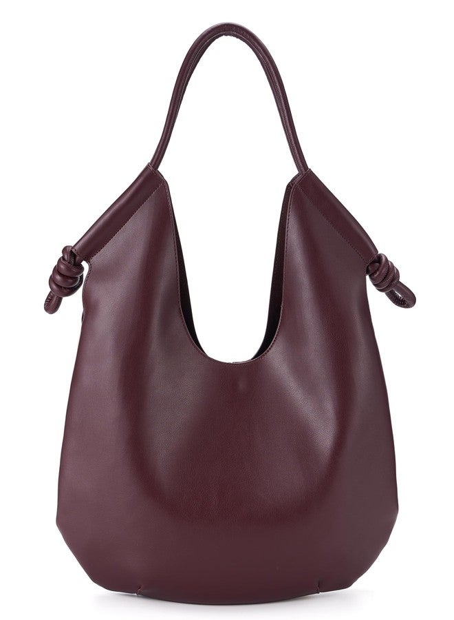 Molodo Large Hobo Bag for Women PU Leather Bag Trendy Shoulder Bag Satchel for Work Travel - Image 1