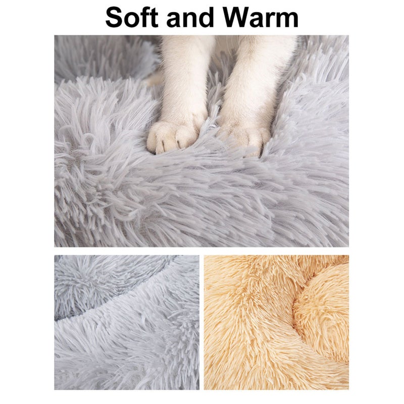 Plush Pet Bed: 5 Sizes, Soft Plush Material - Machine Washable Design, Orthopedic Pet Bed for Small Medium Large Dog Breeds, Home Decor Matching - Image 4