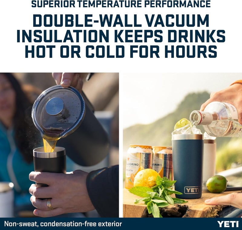 YETI Rambler Tumbler, Vaccum Insulated Stainless Steel Tumbler with Magslider Lid, Black Forest Green, 10 oz (295 ml) - Image 4
