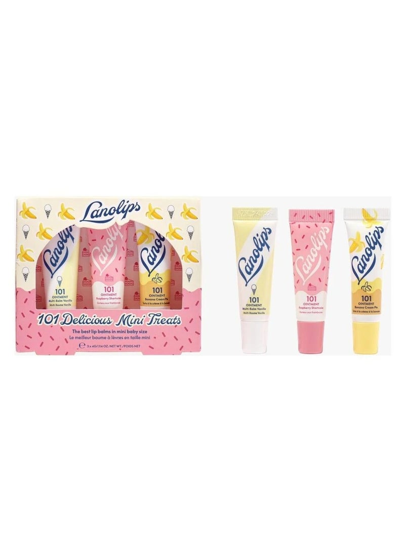 Lanolips Lano Lips – 101 Delicious Mini Balm Trio (3 Products) - Image 1