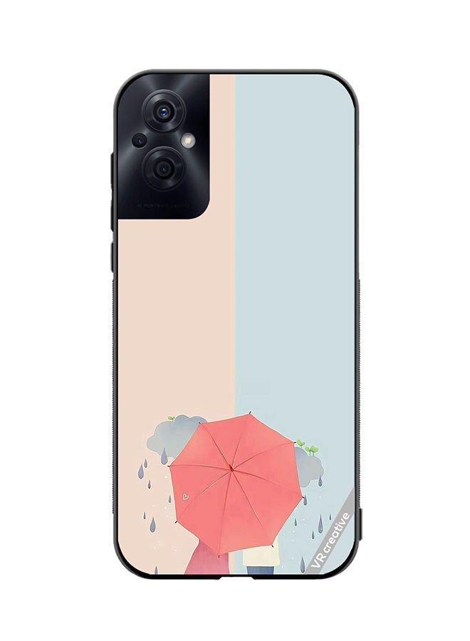 VR CREATIVE Protective Case Cover For Oppo Reno8 Z Umbrella Design Multicolour - Image 1