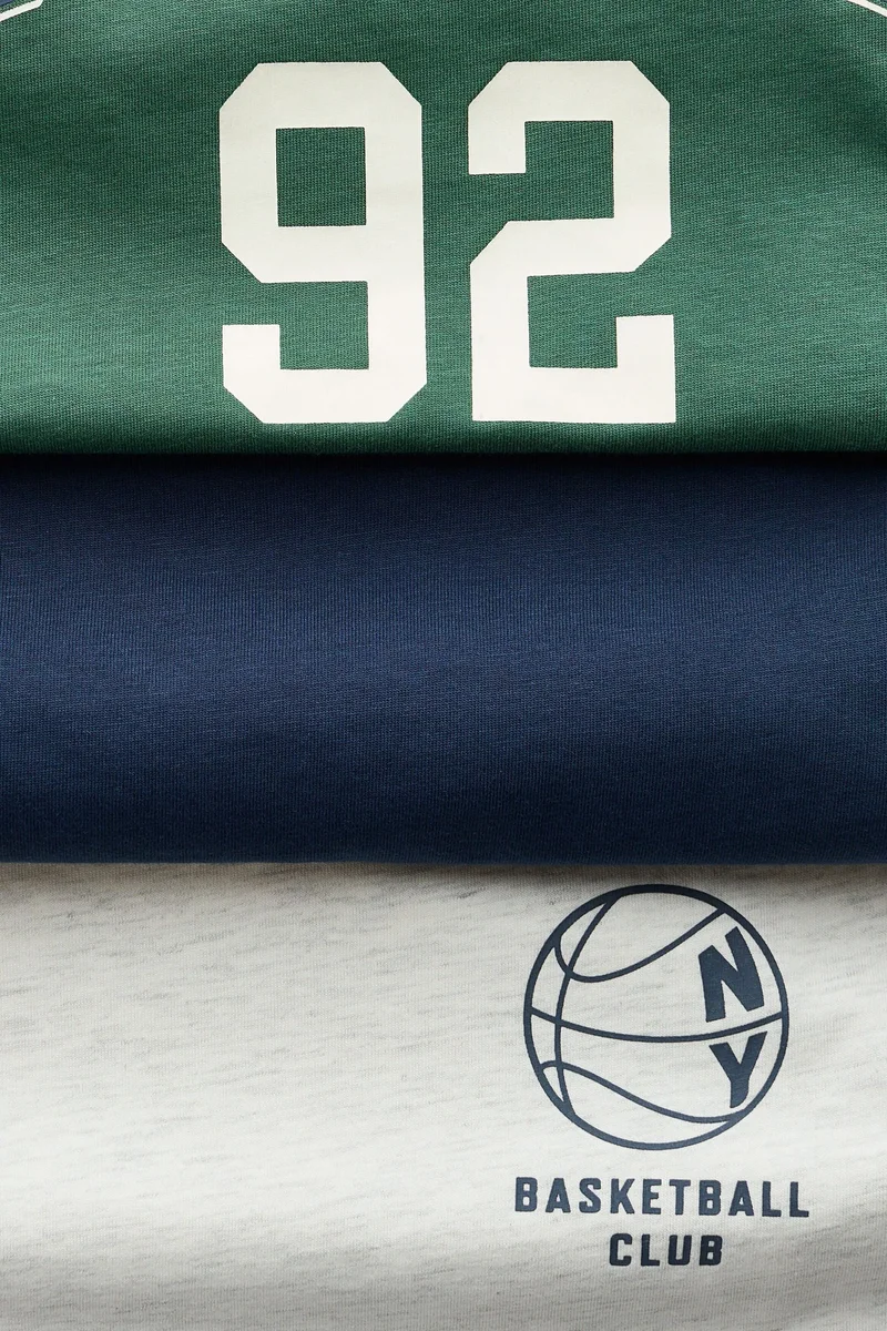 H&M 3-pack cotton T-shirts