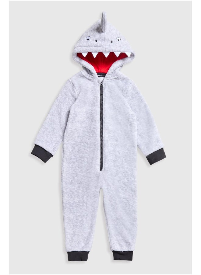 mothercare Shark Novelty Onesie  - Image 2