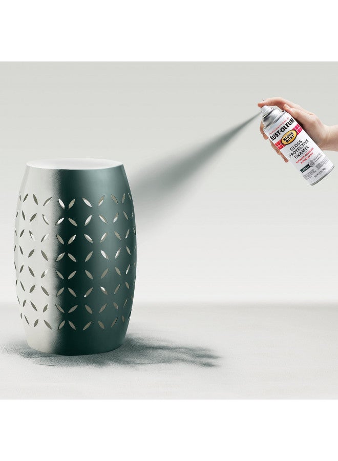 Rust-Oleum 7733830 Stops Rust Spray Paint, 12 oz, Gloss Dark Hunter Green - Image 5