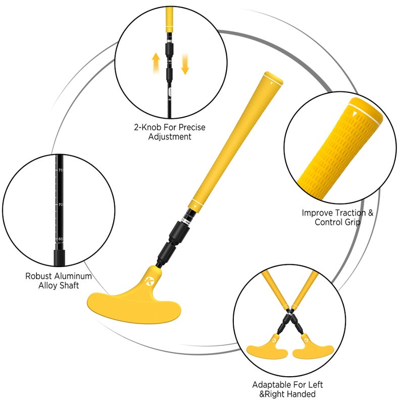 KINGTOP Adjustable Golf Putters for Men and Women, Right and Left Handed Golf Putter Club for Kids | Teens | Adults, Putting Training Combo Pack with Putting Cup and Practice Foam Balls, 1-Pack - Image 2