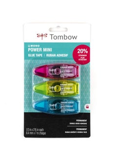 Tombow Tombow 62140 Power Mini Glue Tape, 3-Pack. Easy to Use Compact Applicators for Strong, Permanent Bond  - Image 2
