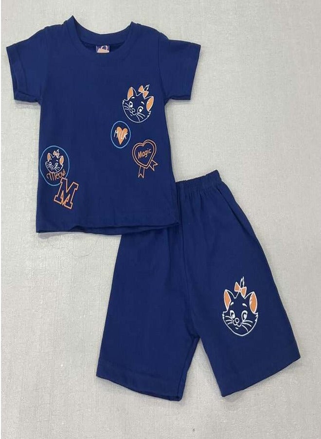 الرائدة  بيجامة أطفال قطنية ناعمة 100% | بجامة اطفال بنقوش و تصميمات جذابة ومبهجة، خفيفة الوزن ومثالية للنوم والراحة، | متوفرة بمقاسات وألوان متعددة - Image 1