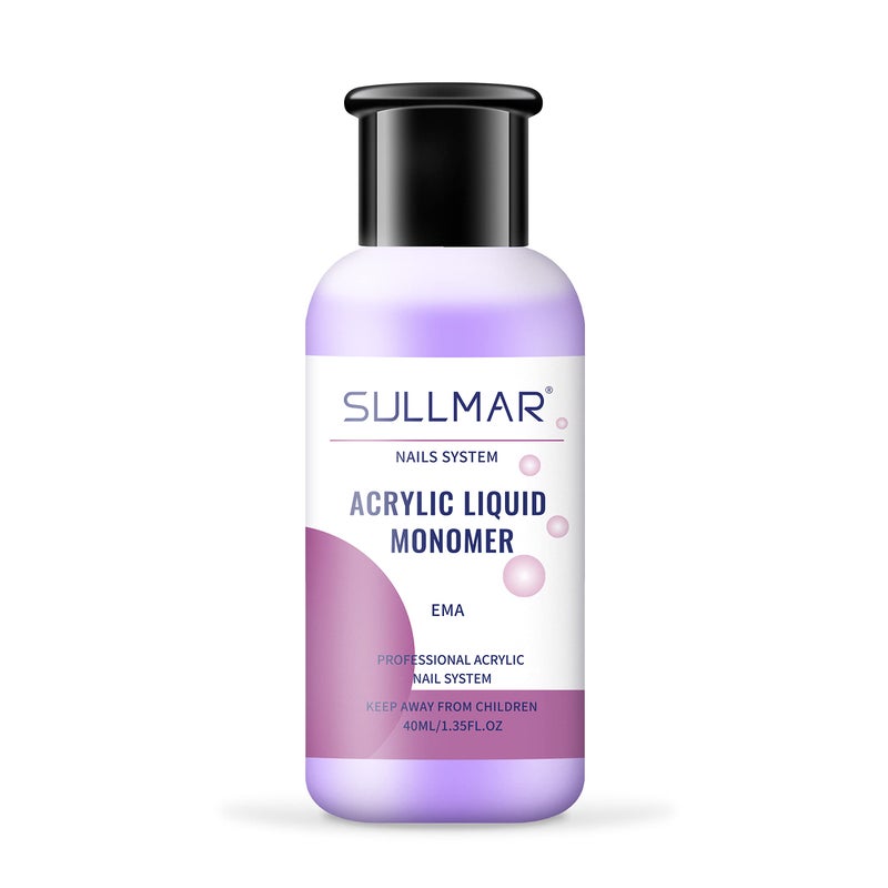 SULLMAR Acrylic Monomer Liquid Monomer Acrylic Nail Liquid Acrylic Liquid Liquid Monomer For Acrylic Nails Nail Monomer Liquid Monomer (40ml/1.35FL.OZ) - Image 1
