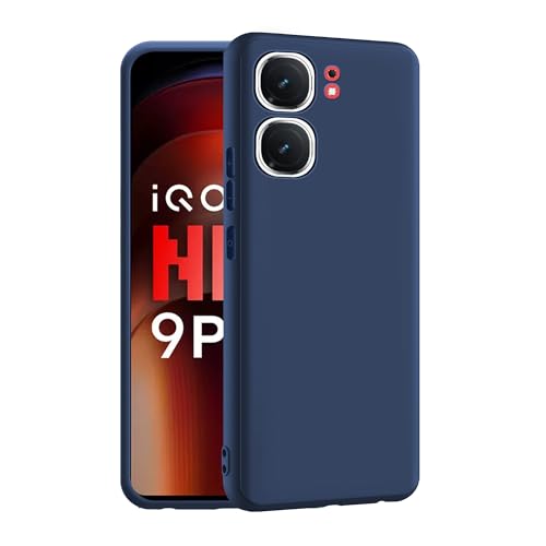 CEDO Back Cover for iQOO Neo 9 / iQOO Neo 9 Pro (5G) | Camera Bump Protection & Inner Velvet Fabric Lining | Ultra Slim Matte Soft Rubberised Case Cover (Blue) - Image 1