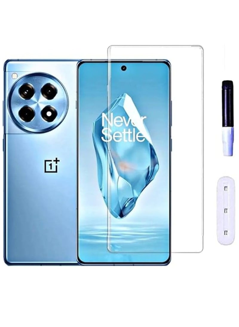 MIGOFAST Screen Protector for One Plus 12R UV Tempered Glass, Film HD Screen Saver, 9H Hardness, Bubble-free Screen Replacement Protector Film - Image 1