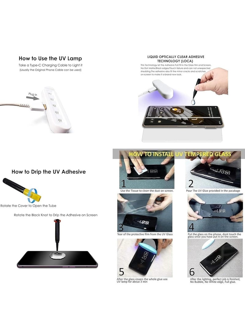 MIGOFAST Screen Protector for One Plus 12R UV Tempered Glass, Film HD Screen Saver, 9H Hardness, Bubble-free Screen Replacement Protector Film - Image 5