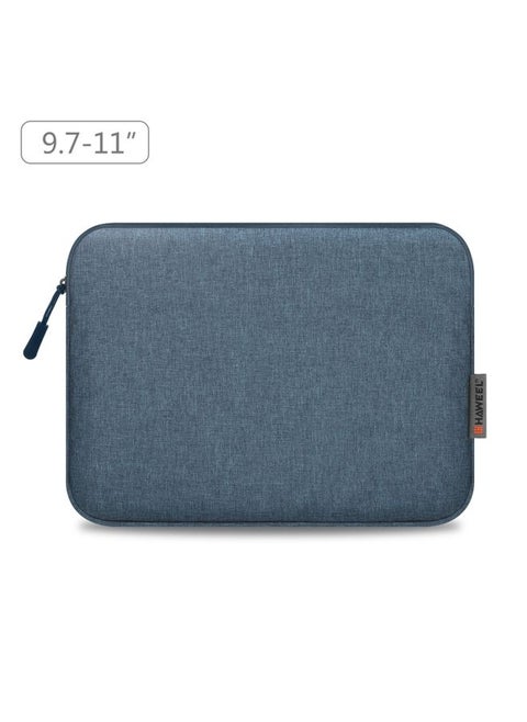 HAWEEL 11 inch Tablet Sleeve Case Zipper Briefcase Bag for 9.7-11.0 inch Tablets(Dark Blue)