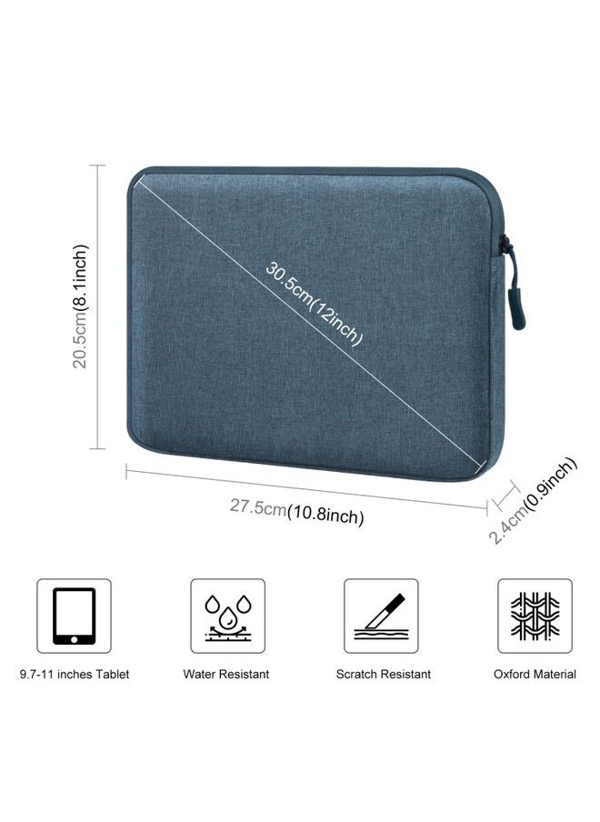 BURAQ - HAWEEL 11 inch Tablet Sleeve Case Zipper Briefcase Bag for 9.7-11.0 inch Tablets(Dark Blue) - Image 1