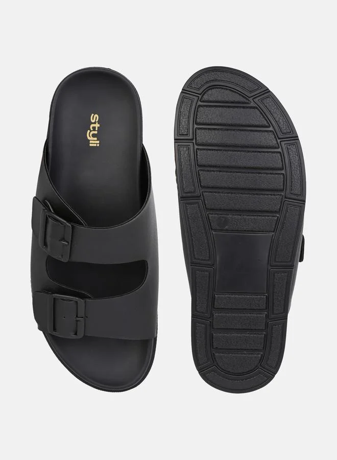 ستايلي Buckle Double Strap Comfort Sandals