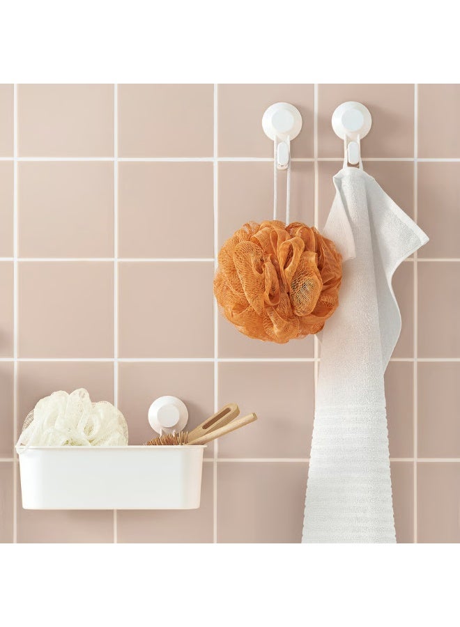 Ikea Loofah Sponge 100g/Piece, Exfoliating Bath Sponge Body Scrubber - Loofah Set of 3 Flower Color (Orange, Green, White) - Image 5