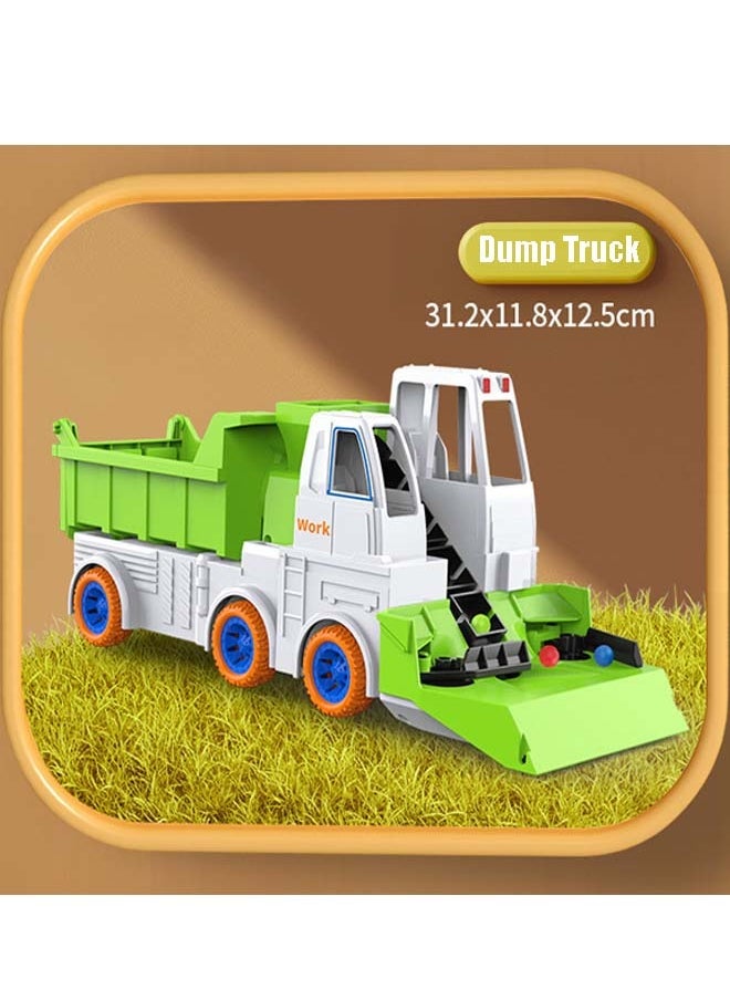 105 Beads Dump Truck Engineering Vehicle, Construction Truck Toys Set, Automatic Lifting Battery-Operated Toy Car (batteries not included), Educational Engineering Toys Gift For Boys Girls(Birthday,Holiday)