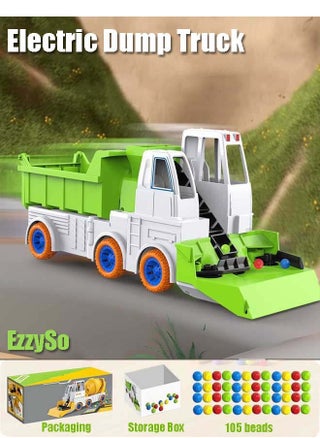 105 Beads Dump Truck Engineering Vehicle, Construction Truck Toys Set, Automatic Lifting Battery-Operated Toy Car (batteries not included), Educational Engineering Toys Gift For Boys Girls(Birthday,Holiday) - pzsku/ZD03ED34B5D0CDDF50884Z/45/1751272366/9475637c-e5e6-4a38-9c9c-089d2d7c644d