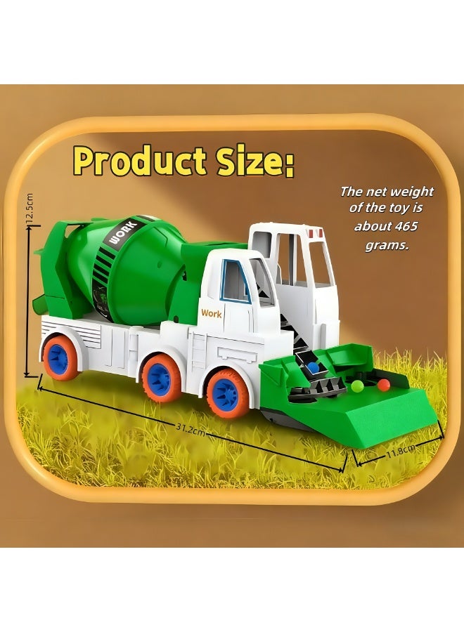 إيزي سو مركبة هندسية ، مجموعة ألعاب شاحنة البناء ، سيارة لعبة تلقائية تديرها البطارية (بطاريات غير مدرجة) ، شاحنة هندسة خلاطات الأسمنت ， ألعاب مركبة نقل محاكاة مركبة مركبة ， هدية ألعاب الهندسة التعليمية للبنات الفتيات - Image 2