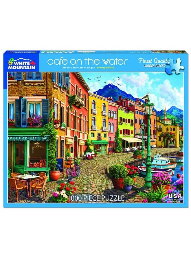 WHITE MOUNTAIN Puzzles Café on The Water - 1000 Piece Jigsaw Puzzle - Image 1