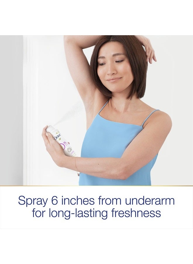 Dove رذاذ مزيل العرق 0% لحماية لمدة 48 ساعة برائحة جوز الهند والياسمين الوردي خالي من الألمنيوم 4 أونصات 3 عبوات، أبيض، 4 أونصات (عبوة من 3) - Image 3