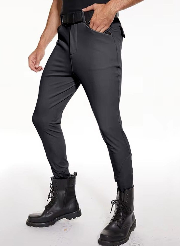 general Men Horse Riding Pants Knee Grip Equestrain Breeches Clothes Silicone Leggings Horseback Riding Tights - Image 1