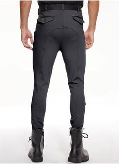 General Men Horse Riding Pants Knee Grip Equestrain Breeches Clothes Silicone Leggings Horseback Riding Tights  - Image 4