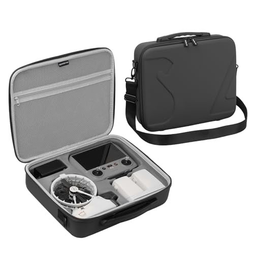FSIDIWT Carrying Case for DJI Flip, Portable Travel Shoulder Bag for DJI Flip Accessories, Fits RC 2/RC-N3 Remote Controller (Black) - Image 1