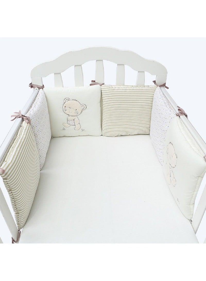 6-Piece Set Of Baby Crib Cot Bumper Cushion  - Image 2