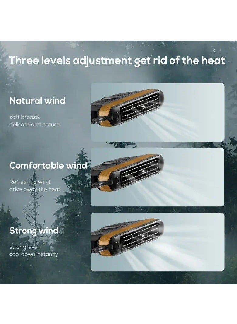 Loquat Car Seat Cooling Fan, Portable USB Vehicle Fan , 3 Speed Strong Wind, Low Noise Car Front Seat Backseat Fans Recirculating Air Conditioning Fan for All Cars RV - Image 3
