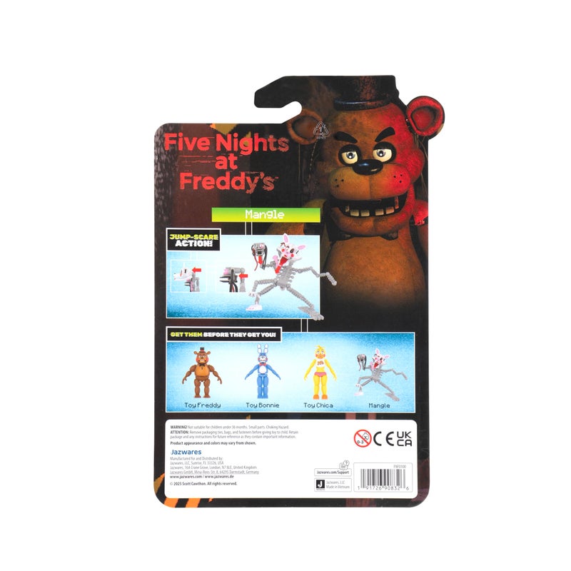Jazwares Five Nights at Freddyâ€™s Mangle - 5-Inch Articulated Figure with Jumpscare Feature and Glow-in-The-Dark Eyes - Image 2