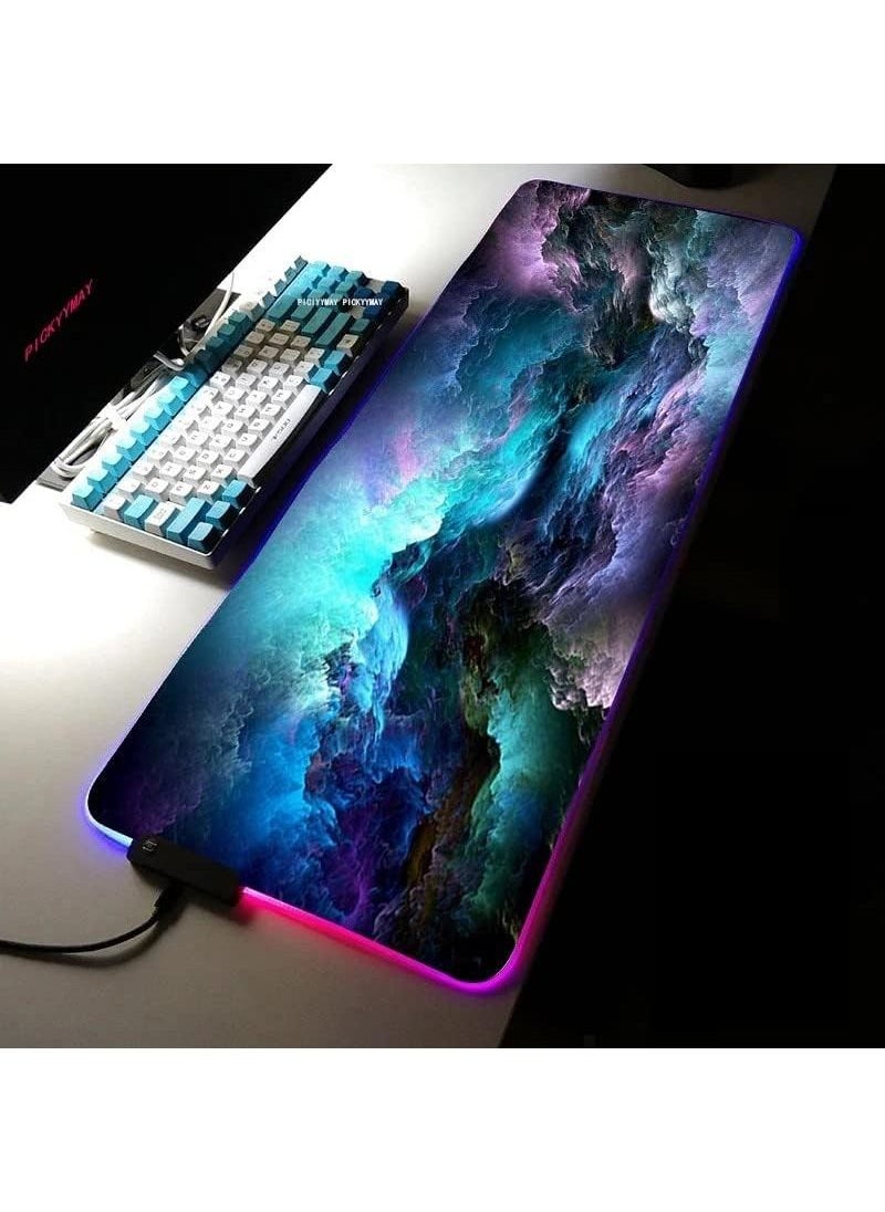 Mouse pad blue and purple  clouds - Size 80X30 CM - Stitched Edges Anti-slip rubber base - Optimized for all mouse sensitivities and sensors - speedy mouse movements - pzsku/ZD03F1BF1063E792E6AF3Z/45/_/1687434165/f5ec97b9-f9e4-442d-8ece-ae4e062180da