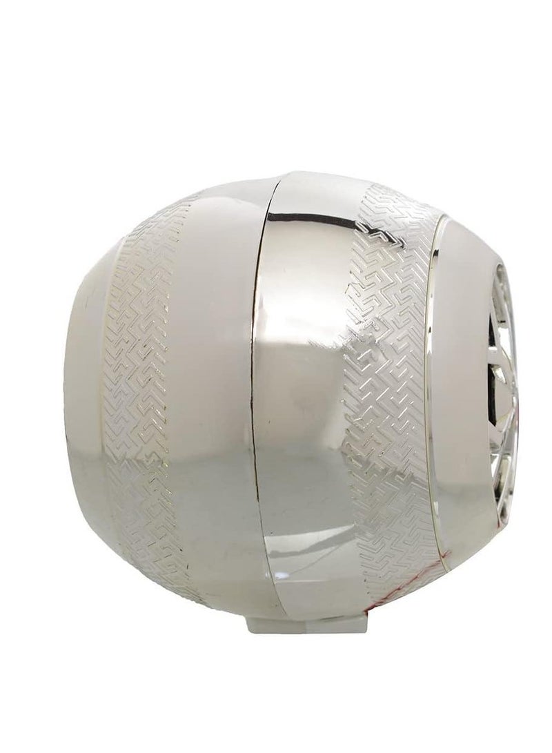 Motorcycle ring speakers set, silver color, 2 pieces, powerful sound, suitable for all motorcycles - Image 2