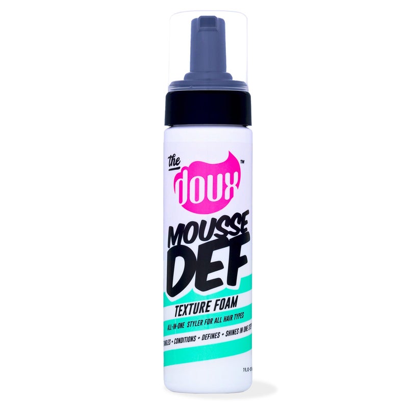 The Doux Multi-Use Mousse for Curly Hair â€“ The Doux Mousse Def Texture Foam for Styling, Curl Definition, Volume & Shine â€“ Curl Cream Alternative for Textured Hair & Natural Hair Styles - Image 1
