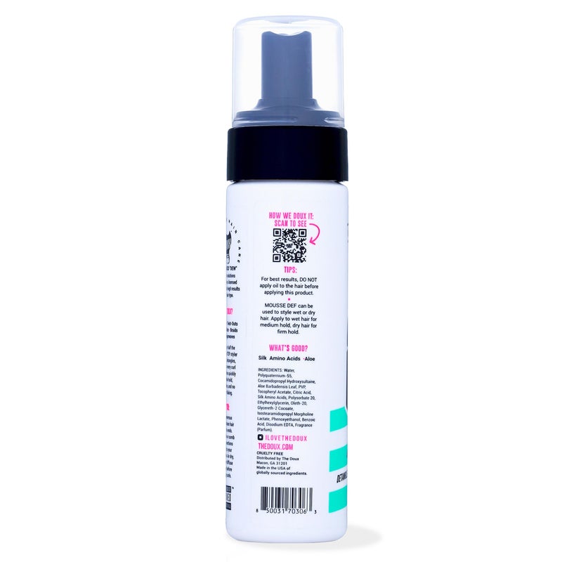 The Doux Multi-Use Mousse for Curly Hair â€“ The Doux Mousse Def Texture Foam for Styling, Curl Definition, Volume & Shine â€“ Curl Cream Alternative for Textured Hair & Natural Hair Styles - Image 2