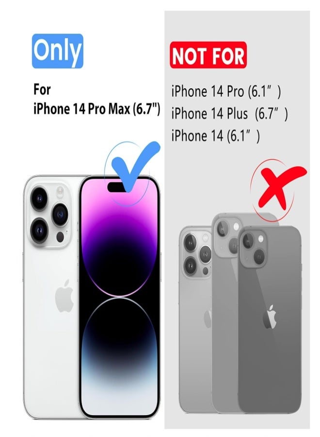 VR CREATIVE Premium Clear Magnetic Case for Apple iPhone 14 Pro Max (6.7-Inch) – MagSafe Compatible, Anti-Yellowing Slim Transparent Protective Phone Case - Image 2