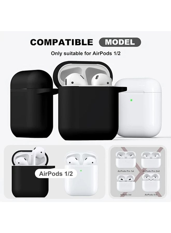 Pink Soft Silicone Protective Case with Cleaning Kit for AirPods 1 and 2 - Image 4