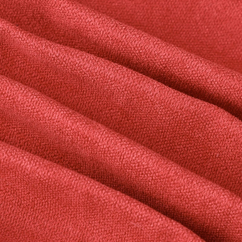 MADIZZ MADIZZ Set of 2 Short Chenille Throw Pillow Covers 16x16 Inch Reddish Orange Soft Decorative Cushion Cover for Sofa Bedroom Pillow Shell  - Image 4