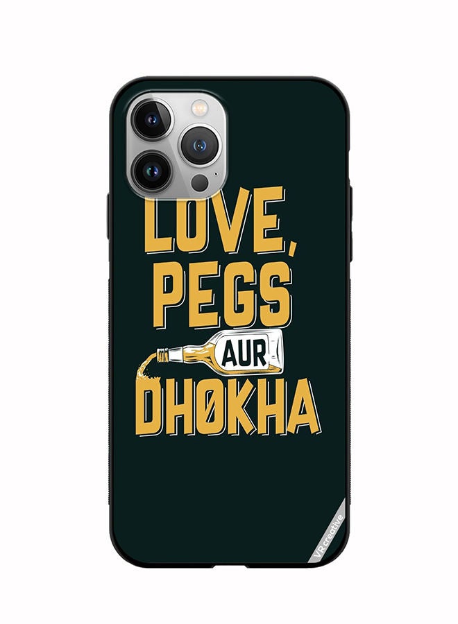 VR CREATIVE Protective Case Cover For Apple iPhone 12 Pro Max Love Pegs Aur Dhoka Design Multicolour - Image 1