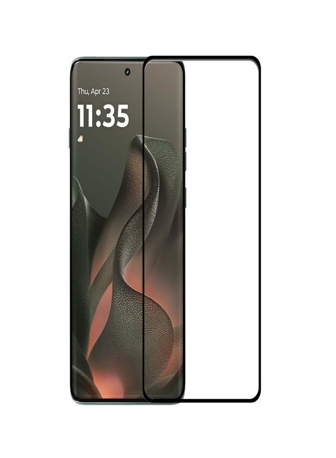 UPONEW 2 Pack for Motorola Moto Edge 2025 Black Tempered Glass Screen Protector Frontier Protective Protector - Image 4