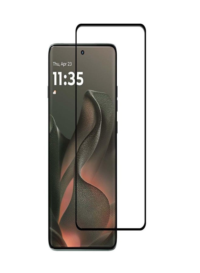 UPONEW 2 Pack for Motorola Moto Edge 2025 Black Tempered Glass Screen Protector Frontier Protective Protector - Image 2