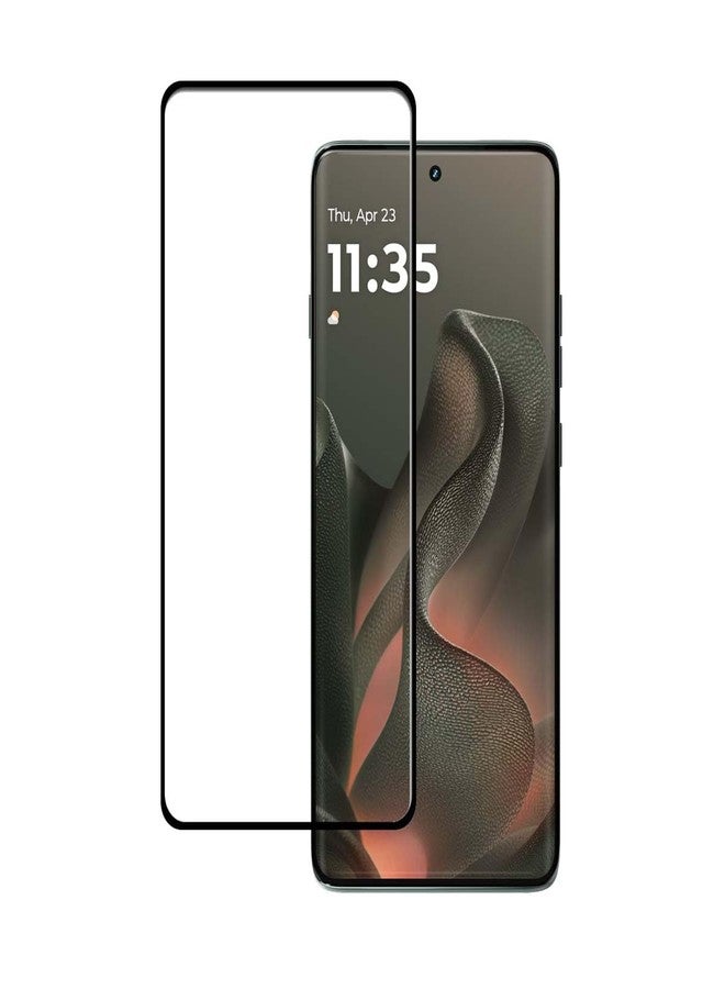 UPONEW 2 Pack for Motorola Moto Edge 2025 Black Tempered Glass Screen Protector Frontier Protective Protector - Image 3