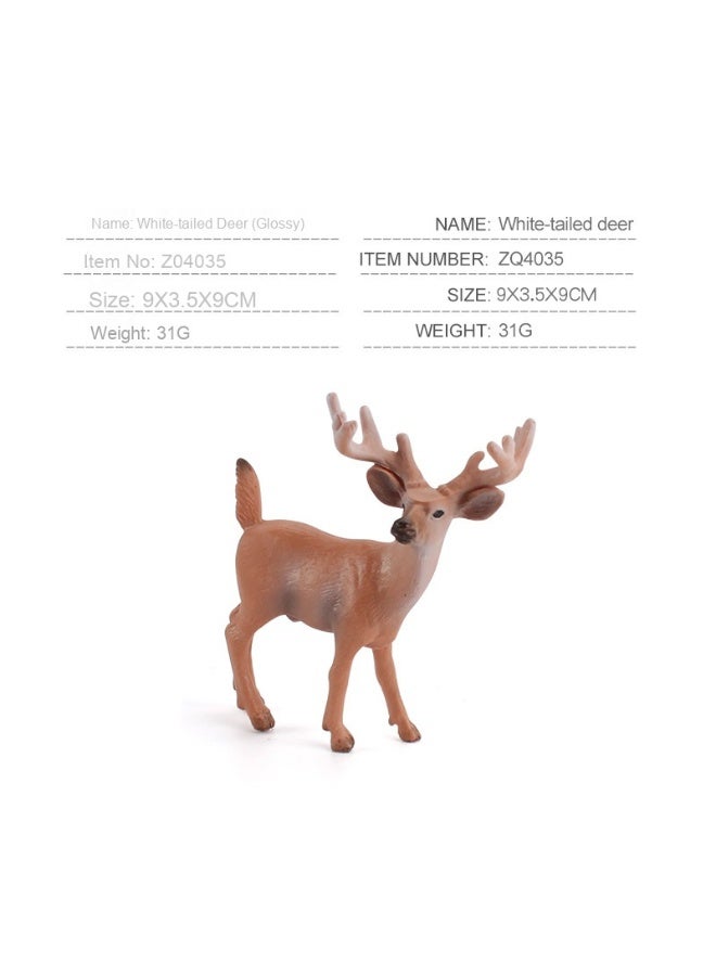 NIBEMINENT Children's Cognitive Forest Animal Model Deer Set