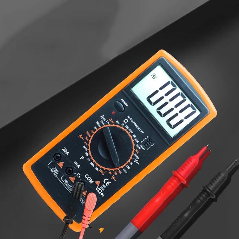 Digital Multimeter: Compact Portable Device - Stable Precise Performance Anti-burning Overload Protection, ABS Shell, With Safety Test Pen for Electrical Safety Testing & Professional Hobbyists - Image 5