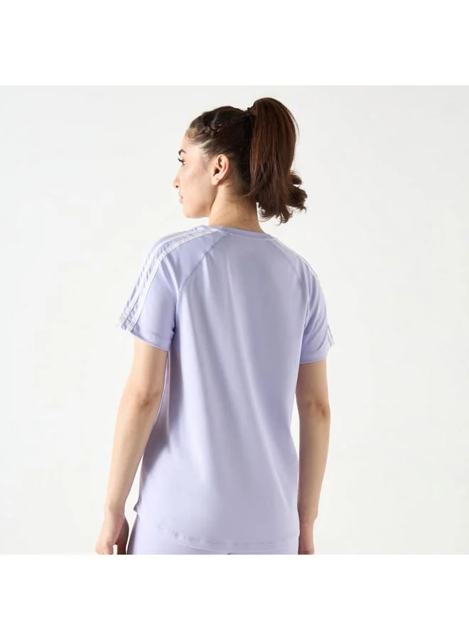 Kappa Kappa Logo Print T-shirt with Crew Neck and Short Sleeves