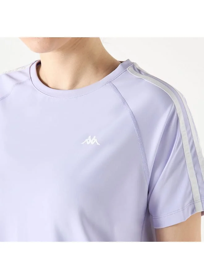 Kappa Kappa Logo Print T-shirt with Crew Neck and Short Sleeves