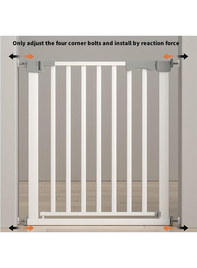 TodyJeyHo Extra Wide Child Gate, Auto Close Safety Baby Gate, Maximum Suitable For 97 cm, Including 14cm Extension Rack, Easy Walk Thru Durability Dog Gate for Stairs, Doorways - Image 5