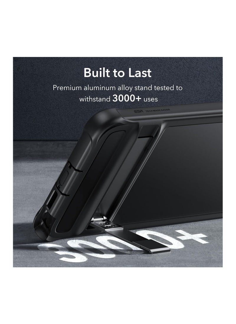 ESR - ESR for Samsung S24 Ultra Case, S24 Ultra Cover with Extra Protective Front Frame& 3 Kickstand Modes, Exceeds Full-Coverage Protection, Heavy Duty Shock Armor Kickstand Case, Frosted Black - Image 1
