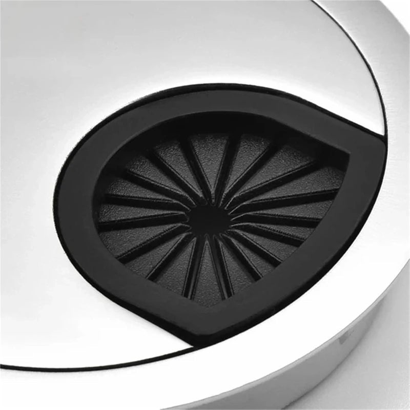 Black Zinc Alloy Cable Management Grommet 8PCS Round Table Wire Hole Cover 53mm - Image 5